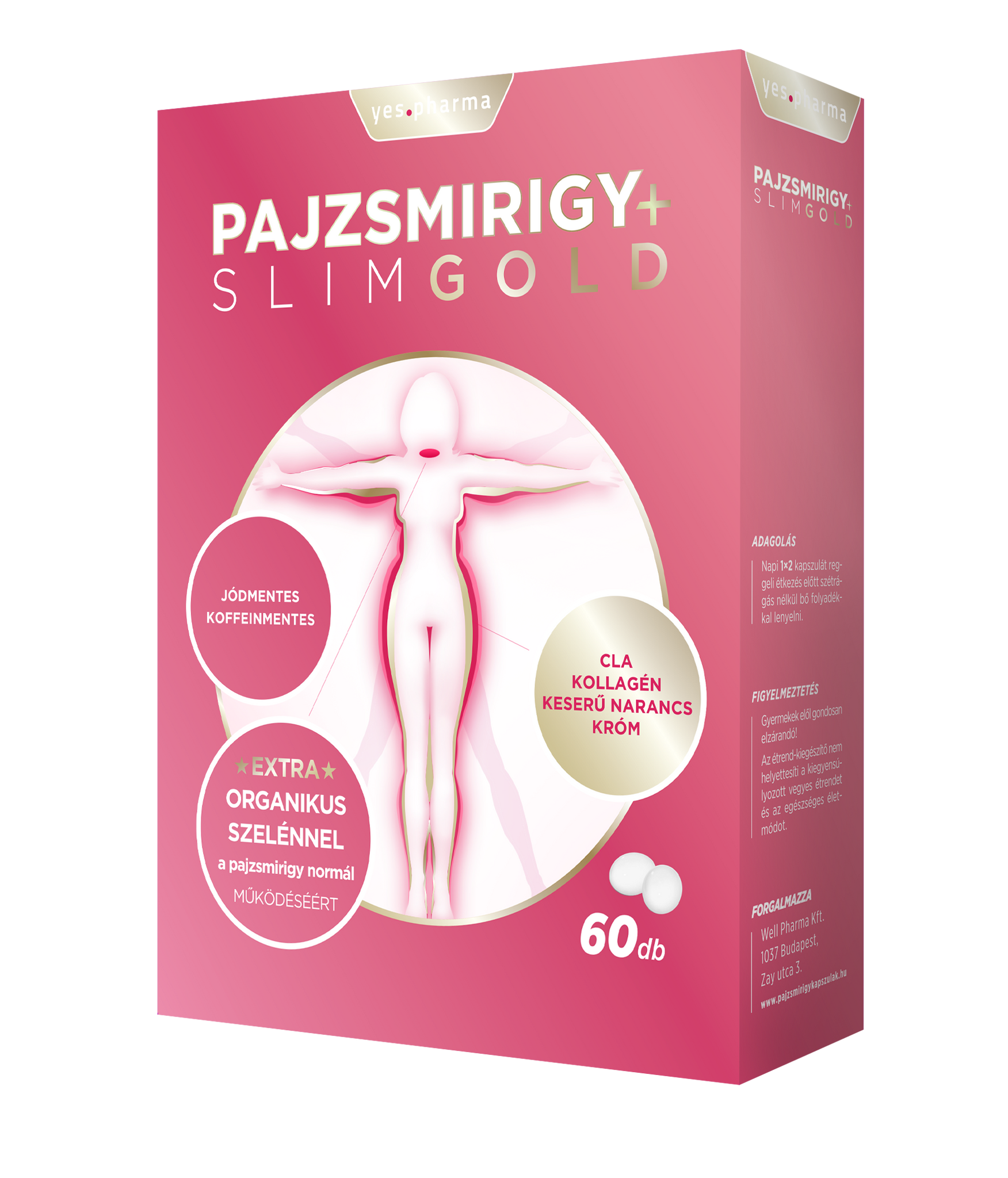 Yespharma štítna žľaza+slim gold 60 kapsúl