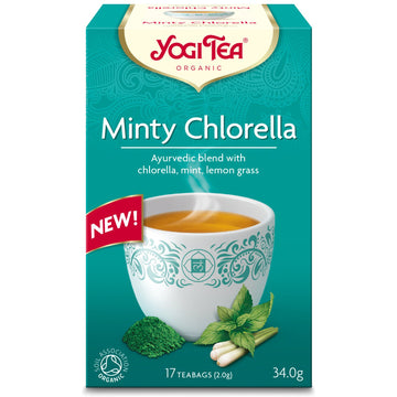 Yogi organický mätový čaj s chlorellovými riasami 17 kusov 34 g - 84466