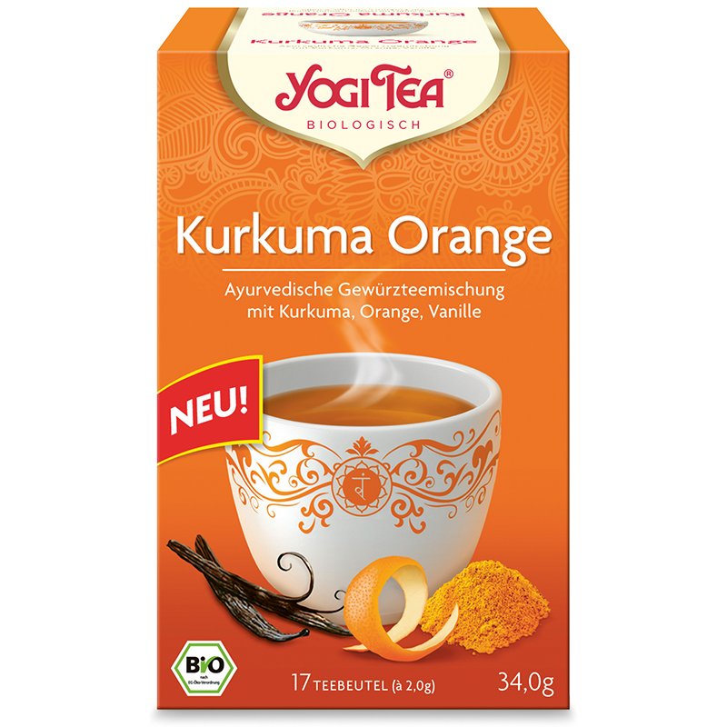 Yogi organický čaj kurkuma pomaranč 17x2g 34 g - 81981