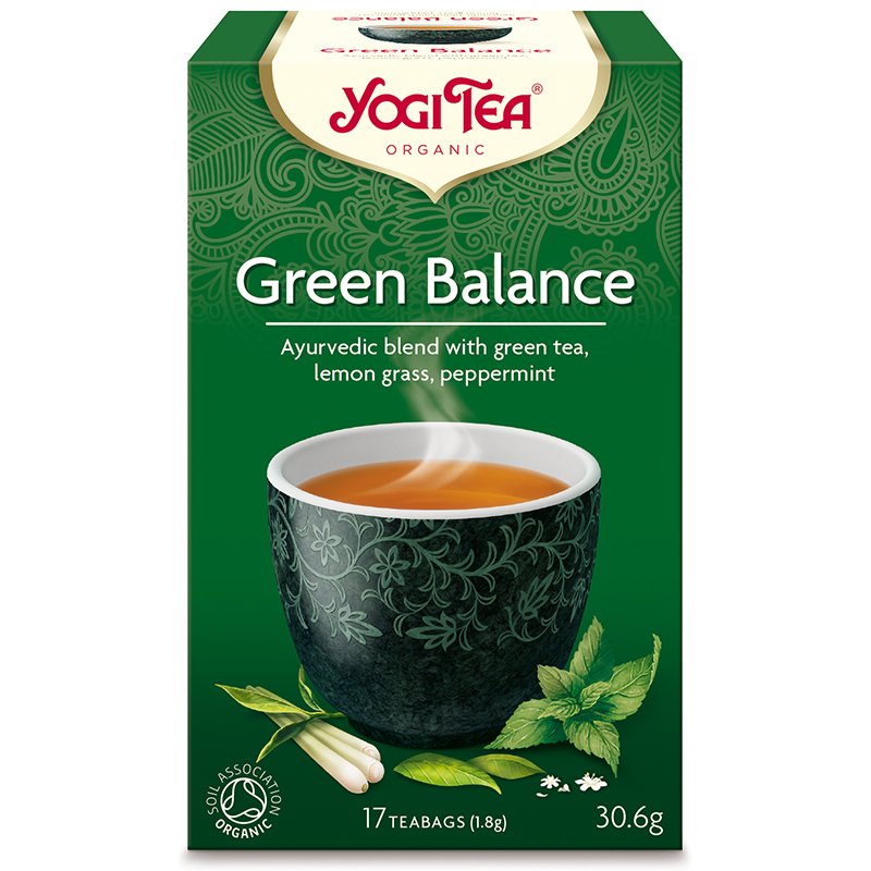 Yogi organický čaj zelený balance 17x1,8g 31 g - 32525