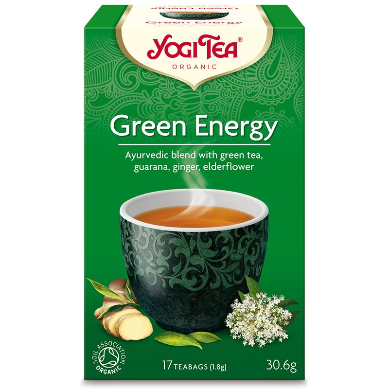 Yogi organický čaj zelený energetický 17x1,8g 31 g - 32526