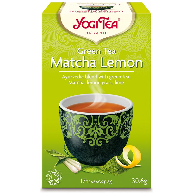 Yogi organický čaj zelený matcha citrón 17x1,8g 30 g - 50062