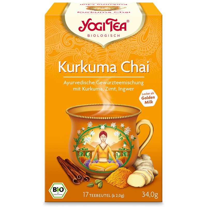 Yogi organický čaj s kurkumou chai 34 g - 54850