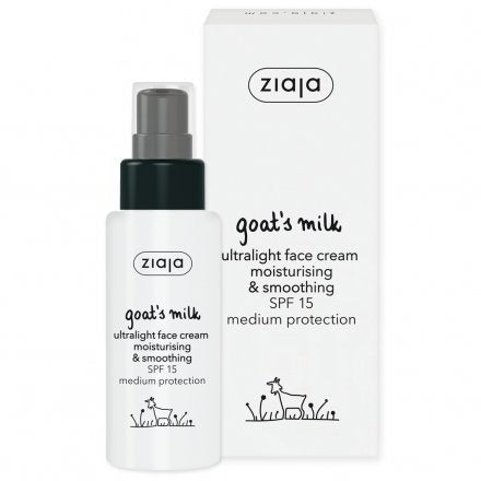 Ziaja kozie mlieko ultraľahký krém na tvár ff15 50 ml - 58537