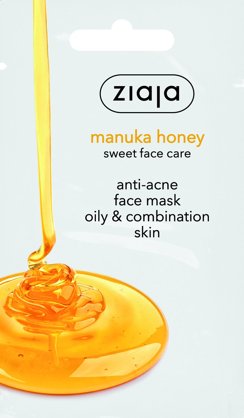 Ziaja manuka medová maska na akné pre mastnú, zmiešanú pleť 7 ml - 82529