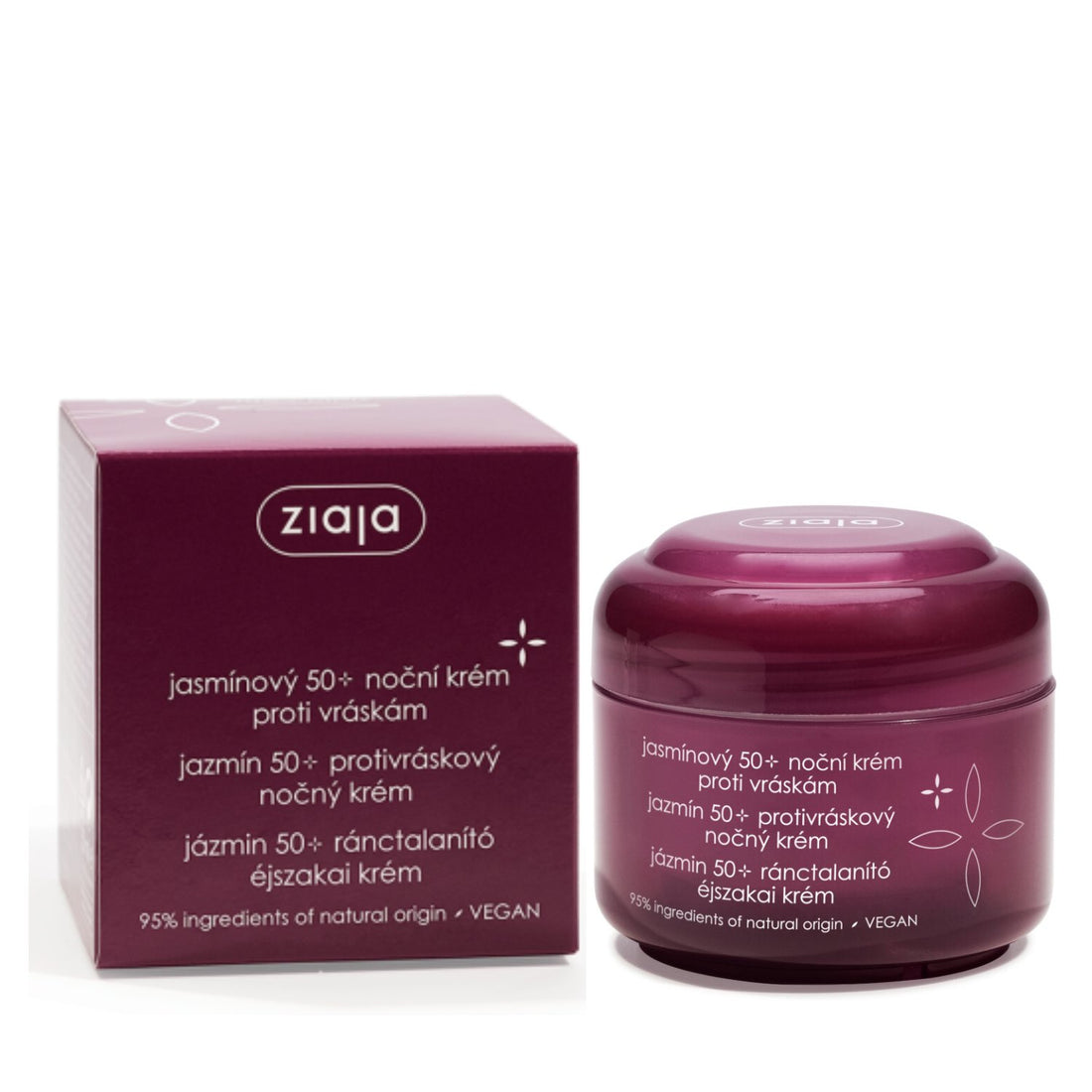 Ziaja jazmínový nočný krém na tvár 50 ml nad 50 rokov - 82522